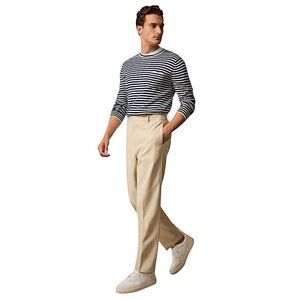 TODD SNYDER Italian Cotton Gramercy Trouser in Sand size XS